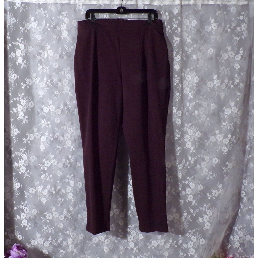 Vixen by Micheline Pitt Brown Cigarette Pants Size 2X NWT Retro Pinup Rockabilly